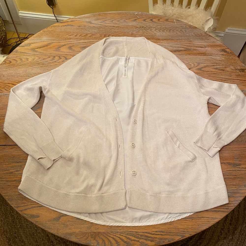 Lululemon Athletica Knit Front Button Cardigan